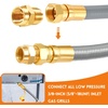 image:imageGasSaf 38 Inch ID Natural Gas Hose 24 Feet Quick Connect Gas Hose12 inch 8FTTST