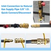 image:imageGasSaf 38 Inch ID Natural Gas Hose 24 Feet Quick Connect Gas Hose38 inch 24FT