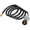image:imageGasSaf 3FT Propane Regulator with Hose Propane Gas Regulators and GaugeBack