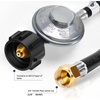 image:imageGasSaf 3FT Propane Regulator with Hose Propane Gas Regulators and GaugeBack