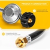 image:imageGasSaf 3FT Propane Regulator with Hose Propane Gas Regulators and GaugeBack