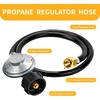 image:imageGasSaf 3FT Propane Regulator with Hose Propane Gas Regulators and GaugeBack