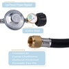 image:imageGasSaf 3FT Propane Regulator with Hose Propane Gas Regulators and GaugeBack