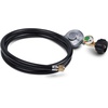 image:imageGasSaf 3FT Propane Regulator with Hose Propane Gas Regulators and GaugeBack
