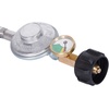 image:imageGasSaf 3FT Propane Regulator with Hose Propane Gas Regulators and GaugeSilver