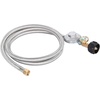 image:imageGasSaf 3FT Propane Regulator with Hose Propane Gas Regulators and GaugeSilver