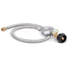 image:imageGasSaf 3FT Propane Regulator with Hose Propane Gas Regulators and GaugeSilver