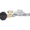 image:imageGasSaf 3FT Propane Regulator with Hose Propane Gas Regulators and GaugeSilver