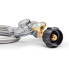 image:imageGasSaf 3FT Propane Regulator with Hose Propane Gas Regulators and GaugeSilver