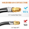 image:imageGasSaf 4 FT RV Propane Hose Propane Pigtail Connector HoseBlack