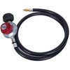 image:imageGasSaf 4FT 010PSI Adjustable High Pressure Propane Regulator4 FT Black