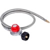 image:imageGasSaf 4FT 010PSI Adjustable High Pressure Propane Regulator4 FT Silver