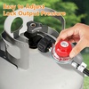 image:imageGasSaf 4FT 010PSI Adjustable High Pressure Propane Regulator5 Feet Black