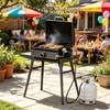 image:imageGasSaf 5 FT Propane Adapter Hose with Griddle Regulator5 FTG