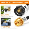 image:imageGasSaf 5FT Propane Hose Propane Adapter 1lb to 20lb Converter10 Feet
