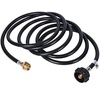 image:imageGasSaf 5FT Propane Hose Propane Adapter 1lb to 20lb Converter12 Feet