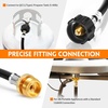 image:imageGasSaf 5FT Propane Hose Propane Adapter 1lb to 20lb Converter4 Feet