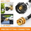 image:imageGasSaf 5FT Propane Hose Propane Adapter 1lb to 20lb Converter5 Feet