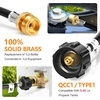 image:imageGasSaf 5FT Propane Hose Propane Adapter 1lb to 20lb Converter6 Feet