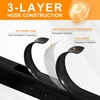 image:imageGasSaf 5FT Propane Hose Propane Adapter Hose with GaugeBlack 4FT