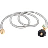 image:imageGasSaf 5FT Propane Hose Propane Adapter Hose with GaugeUpgraded 5 Feet