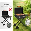 image:imageGasSaf 5FT Propane Regulator with Hose Griddles Regulator and Gauge4 Feet
