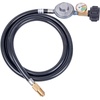 image:imageGasSaf 5FT Propane Regulator with Hose Griddles Regulator and Gauge5 FeetG