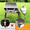 image:imageGasSaf 5FT Propane Regulator with Hose Griddles Regulator and Gauge6 Feet