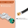image:imageGasSaf 5FT Two Stage Propane Regulator with Hose15 Feet