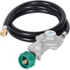 image:imageGasSaf 5FT Two Stage Propane Regulator with Hose5 Feet