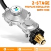 image:imageGasSaf 5FT Two Stage Propane Regulator with HosePOL 20 Feet
