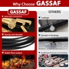 image:imageGasSaf 6FT Quick Connect Propane Hose for RV to Grill8 FT