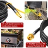 image:imageGasSaf 6FT Quick Connect Propane Hose for RV to Grill8 FT