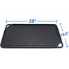 image:imageGasSaf Cast Iron Griddle 20 x 105 Inch Double Sided Reversible Cooking Surface for Double Burner Stovetop HeavyDuty Cast Iron Pan for Gas Grills Stove Top Griddle Pan