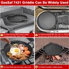 image:imageGasSaf Cast Iron Reversible Griddle With Handles 20 Inch x 105 Inch Big Grill Pan For StovetopG112x12