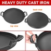 image:imageGasSaf Cast Iron Reversible Griddle With Handles 20 Inch x 105 Inch Big Grill Pan For StovetopG112x12