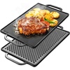 image:imageGasSaf Cast Iron Reversible Griddle With Handles 20 Inch x 105 Inch Big Grill Pan For StovetopG315x9