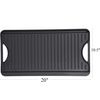 image:imageGasSaf Cast Iron Reversible Griddle With Handles 20 Inch x 105 Inch Big Grill Pan For StovetopG620x105