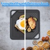 image:imageGasSaf Cast Iron Reversible Griddle with Handles 12 Heavy Duty Double Sided Grill Pan Perfect for Stove Tops and Gas Grills10 x 10