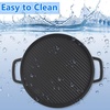 image:imageGasSaf Cast Iron Reversible Griddle with Handles 12 Heavy Duty Double Sided Grill Pan Perfect for Stove Tops and Gas Grills12 x 12