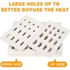 image:imageGasSaf Ceramic Brick Replacement for Barbeques Galore Grand Turbo Grand Hall Members Mark Grills 4 Packs Heat Plate Flame Tamer 7 116 L x 4 34 W x 12 H12Pack7116 x 434 8 pcs