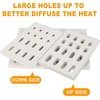image:imageGasSaf Ceramic Brick Replacement for Barbeques Galore Grand Turbo Grand Hall Members Mark Grills 4 Packs Heat Plate Flame Tamer 7 116 L x 4 34 W x 12 H12Pack7116 x 434 4 pcs