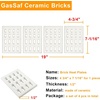 image:imageGasSaf Ceramic Brick Replacement for Barbeques Galore Grand Turbo Grand Hall Members Mark Grills 4 Packs Heat Plate Flame Tamer 7 116 L x 4 34 W x 12 H12Pack7116 x 434 4 pcs