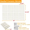 image:imageGasSaf Ceramic Brick Replacement for Barbeques Galore Grand Turbo Grand Hall Members Mark Grills 4 Packs Heat Plate Flame Tamer 7 116 L x 4 34 W x 12 H12Pack7116 x 434 8 pcs