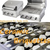 image:imageGasSaf Ceramic Briquettes Replacement for Select Turbo Nexgrill Gas Grill Models 2 x 2 x 08 inch Set of 50 pcs50Pack