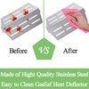 image:imageGasSaf Heat Deflector Replacement for Weber 65505 7622 Genesis 300 Series2011Newer E310 E320 E330 S310 S320 S330 with FrontMounted Control Grill Parts for Weber 62756 2PCS 13 14 x 8 347622