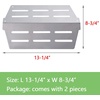 image:imageGasSaf Heat Deflector Replacement for Weber 65505 7622 Genesis 300 Series2011Newer E310 E320 E330 S310 S320 S330 with FrontMounted Control Grill Parts for Weber 62756 2PCS 13 14 x 8 347622