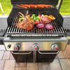 image:imageGasSaf Heat Deflector Replacement for Weber 7622 65505 Genesis 300 Series E310 E320 E330 S310 S320 S330 Grill Part with Front Control Knobs 2011 amp Newer Porcelain enameled Heat PlatesSilver 304 Stainless Steel