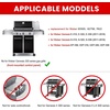 image:imageGasSaf Heat Deflector Replacement for Weber 7622 65505 Genesis 300 Series E310 E320 E330 S310 S320 S330 Grill Part with Front Control Knobs 2011 amp Newer Porcelain enameled Heat PlatesBlack Porcelain Steel