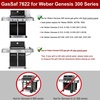 image:imageGasSaf Heat Deflector Replacement for Weber 7622 65505 Genesis 300 Series E310 E320 E330 S310 S320 S330 Grill Part with Front Control Knobs 2011 amp Newer Porcelain enameled Heat PlatesSilver 304 Stainless Steel